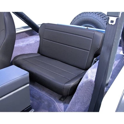 Asiento trasero Rugged Ridge plegable y abatible negro denim para Jeep CJ 76-95 / Jeep Wrangler Foto 1 de 4
