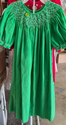 Vestido ajustado de pana con cuentas para niñas - Nuevo sin etiquetas - Talla 7 Foto 1 de 3