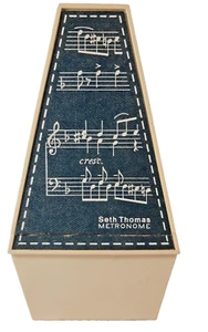Vintage Seth Thomas De Maelzel Metronom Kunststoff 1118 Musik Timer verstellbar zum Aufziehen - Bild 1 von 8