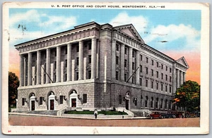 Vintage Montgomery Alabama AL U.S. Post Office & Court Office 1930er Ansicht Postkarte - Bild 1 von 2