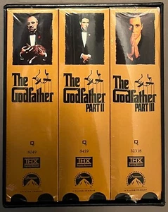 The Godfather Trilogy VHS Box Set Part 1 2 & 3 Sealed New Unsused - Picture 1 of 4