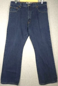 Levi's 517 Y2K Jeans 38x30 (passt 36x30) Boot Cut Western Dark Wash Blau Denim - Bild 1 von 7