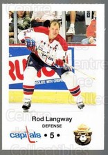 1990-91 Washington Capitals Smokey #12 Rod Langway