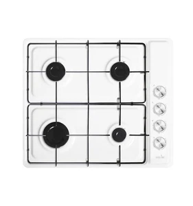 Camping Kocher Gaskocher Tischgerät Weiß mit Zündsicherung 60cm LPG 6,7 kW - Bild 1 von 8