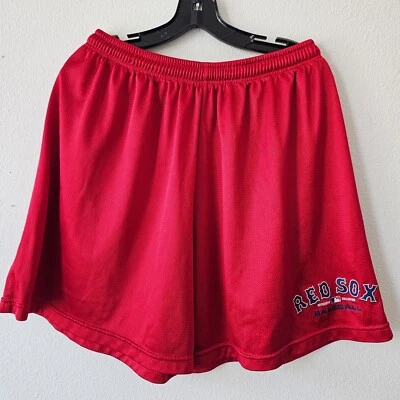 Pantalones Cortos de Béisbol Auténticos para Adolescentes Red Sox 2X De Colección Malla Majestuosos MLB Rojo EE. UU. Foto 1 de 4