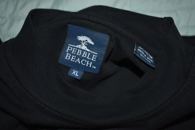 Pebble Beach Black Long Sleeves 100% Cotton Men's Pullover in good condition - Image 1 of 3