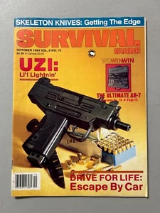 Survival Guide Magazine October 1984 Vol. 6 No. 10 UZI Li'l Lightnin' Knives - Picture 1 of 3