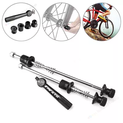 MTB Road Bike Quick Release Skewers Wheel Locking Security Anti Theft Skewer Set - Image 1 of 4