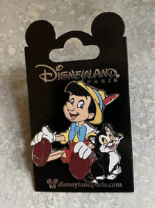 New Disney DLP DLRP Disneyland Paris Pinocchio Figaro Pin