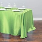 1pc Solid Color Satin Tablecloth for Wedding Decor Home Dining Table Cloth Decor