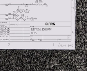 Clark GEX25 Forklift Lift Truck Electrical Wiring Diagrams Schematic Manual - Picture 1 of 1