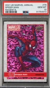 2021-2022 Marvel Annual Spider-Man Magenta 🔥 PSA Gem Mint 10 💎 POP 1💎 - Picture 1 of 4
