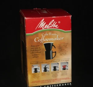 Vintage 1997 MELITTA Single Cup Cafe Euro Coffeemaker New in Box - Picture 1 of 14