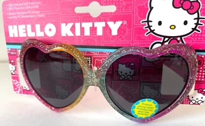 BNWT *Hello Kitty heart shaped girls sunglasses sparkling multi colored - Picture 1 of 4