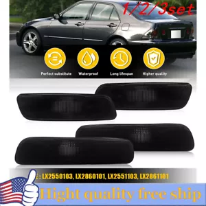 4/8x Smoke LensSide Marker Light For 2000-05 Lexus IS300 Front + Rear 4X - Picture 1 of 21