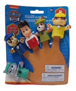 Nickelodeon PAW Patrol Bath Finger Puppets Friends Age 3+ New on Card - Picture 1 of 2