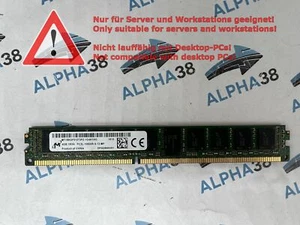 Micron 4 GB DDR3-1333 PC3L-10600R MT18KDF51272PZ-1G4 CL9 1Rx4 ECC Server RAM - Picture 1 of 1