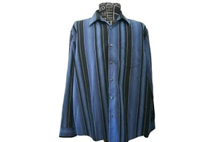 Alexander Julian Colours Shirt Men's XL No Iron Striped - Picture 1 of 6