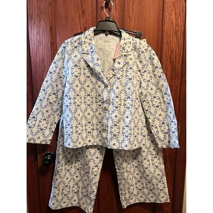 Neu mit Etikett ThirdLove Sarah Flint Pyjama-Set Blumendruck Baumwollmischung Loungewear MD/LG - Bild 1 von 6