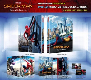 SPIDER-MAN: HOMECOMING [Blu-ray] 4K+3D+2D (STEELBOOK), FULL SLIP (A2), WeET - Picture 1 of 5