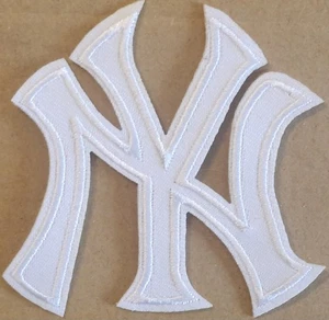 New York Yankees Aufnäher weiß bestickt Bügelbild - Bild 1 von 1