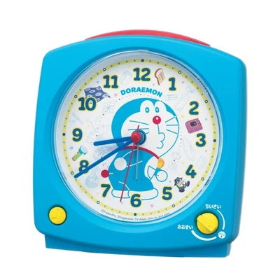 Seiko Clock CQ615L Doraemon Talking Alarm Analog Blue 125x120x69mm - Image 1 of 4