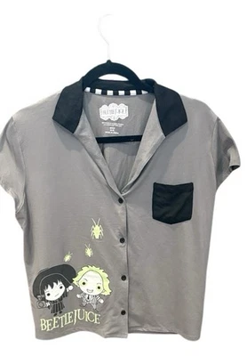 Conjunto de pijama y pantalón corto Warner Bros Beetlejuice para mujer pequeño 4-6 piezas  Foto 1 de 4
