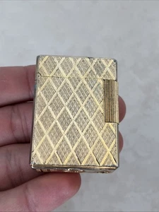 Briquet Vintage Kbl Throne Butane Gold Lighter - Picture 1 of 7