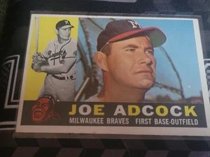 JOE ADCOCK 1960 Topps #3. BRAVES - Crease Free - Picture 1 of 1