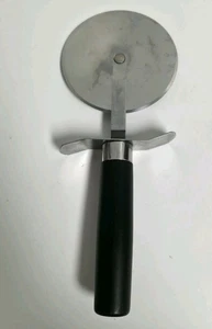 The Pampered Chef Stainless Steel Pizza Cutter Slicer No Cover Retired #1301 - Picture 1 of 9