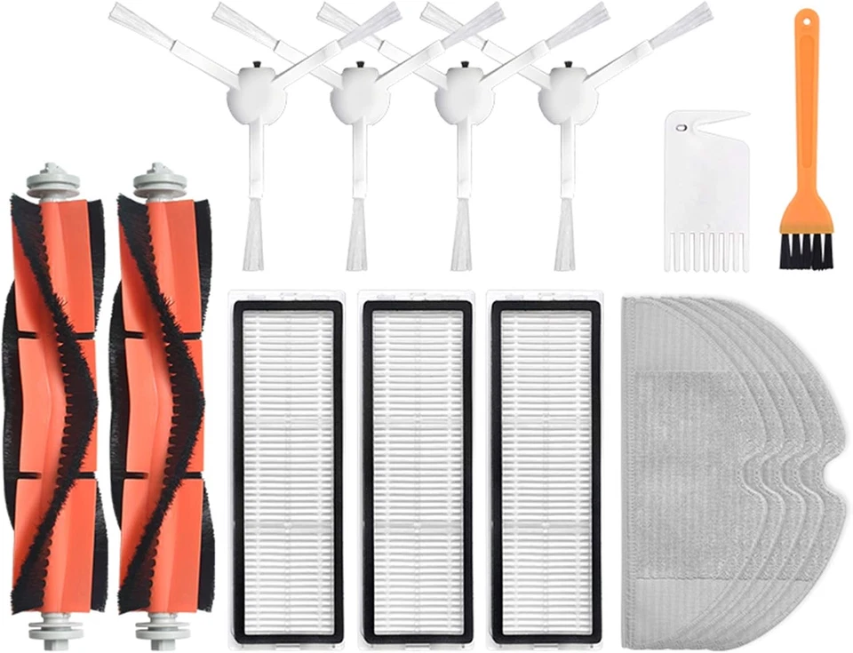 - Kit Di Ricambio per Spazzola Principale E Filtro Spazzola a Rullo per Robot As - Immagine 1 di 4