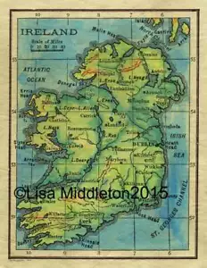 Irlanda 1906 Mapa Histórico Arte Impresión Póster Colgante de Pared Decoración del Hogar Genial Regalo - Imagen 1 de 9
