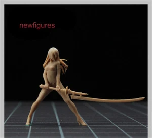 Minifiguras modelo de accesorios de escena de niña NieR pelo largo 1/64 para coches vehículos juguetes - Imagen 1 de 6