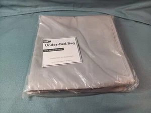 OCM Under Bed Storage Bag GRAY Fabric 18×30x6 Zipper Close- FREE SHIPPING - Picture 1 of 5