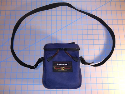 Bolso para cámara Tamrac con correa y trabillas EE. UU. azul/negro vintage Foto 1 de 4