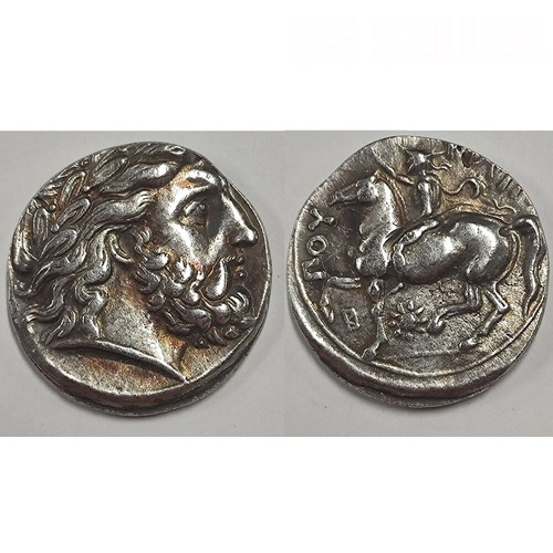 Silver Plated Ancient Greek Coins - Reproduction Replica for Collection