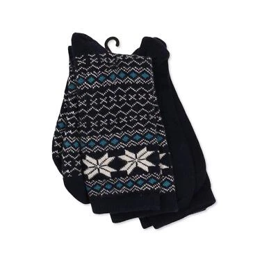 HUE ESF16230 женщин 2 пары упаковка темно-синий белый Fairisle наконечник загрузки носки один размер - Изображение 1 из 3