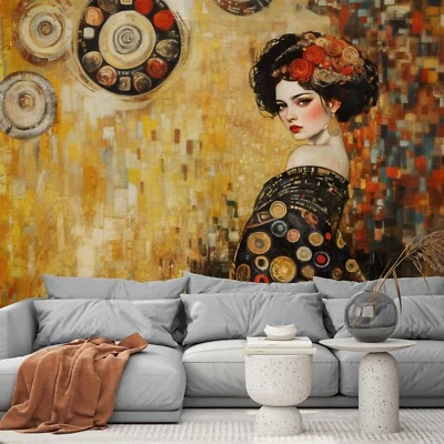 Fototapete Porträt einer Frau Wohnzimmer VLIES TAPETE XXL + KLEISTER 180 - Bild 1 von 4