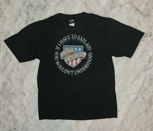 Harley Davidson Big Moose Portland Maine T-Shirt Herren Large Grafik verblassen USA - Bild 1 von 9