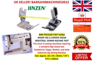 SINGER 20U ZIGZAG 8MM PRESSER FOOT 541566 CONSEW INDUSTRIAL SEWING MACHINE PART - Picture 1 of 3