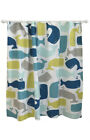 Pillowfort Whale Fabric Shower Curtain Kids Bath Nautical Ocean 72x72 NEW #32