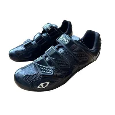 Giro Hombres Treble II Bicicleta de Carretera Zapatos Tres Correas Anchas Ciclismo Negro Talla 8.75 Foto 1 de 4