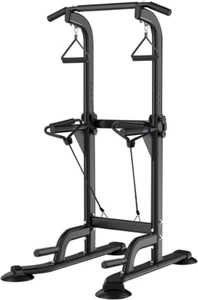 Power Tower Pull up & Dip Station Multi-Function Home Strength Training Fitness - Picture 1 of 6