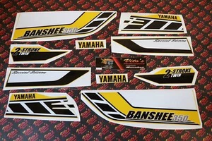 Vito's vinyl decal graphics kit 14MIL sticker Yamaha Banshee 50th YELLOW 2006 - Picture 1 of 9