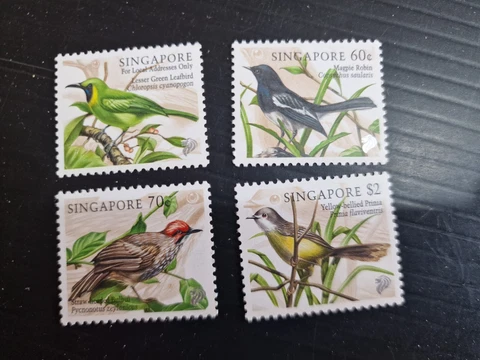 SINGAPORE 1998 SG 919-922 SONGBIRDS MNH Cover