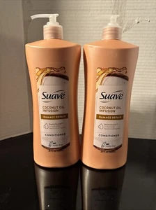 2 Ct Suave Professionals 28 Oz Coconut Oil Infusions Damage Repair Conditioner - Picture 1 of 3