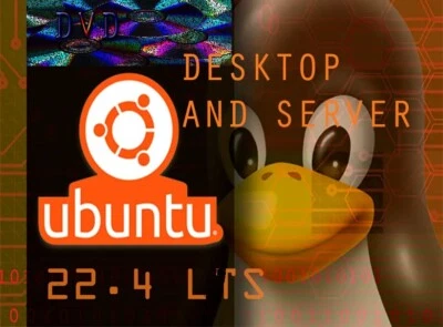 Ubuntu 22.04.2 LTS Desktop and Server DVD SET Latest Version 2024 USA - Image 1 of 4