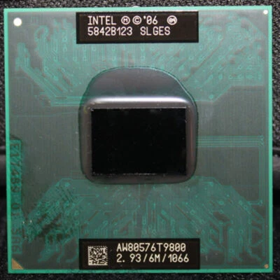 Intel Core 2 Duo T9400 T9500 T9600 T9800 T9900 Mobile Socket P CPU Processor - Image 1 of 4