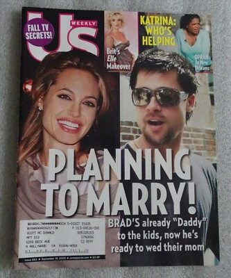 Brad Pitt Angelina Jolie US Weekly Magazine March 19, 2007 Issue 631 - Image 1 of 4