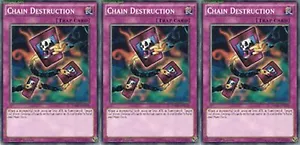 Chain Destruction X 3 1st Mint YUGIOH Karten YGLD-ENB38 / SR14 - Bild 1 von 1